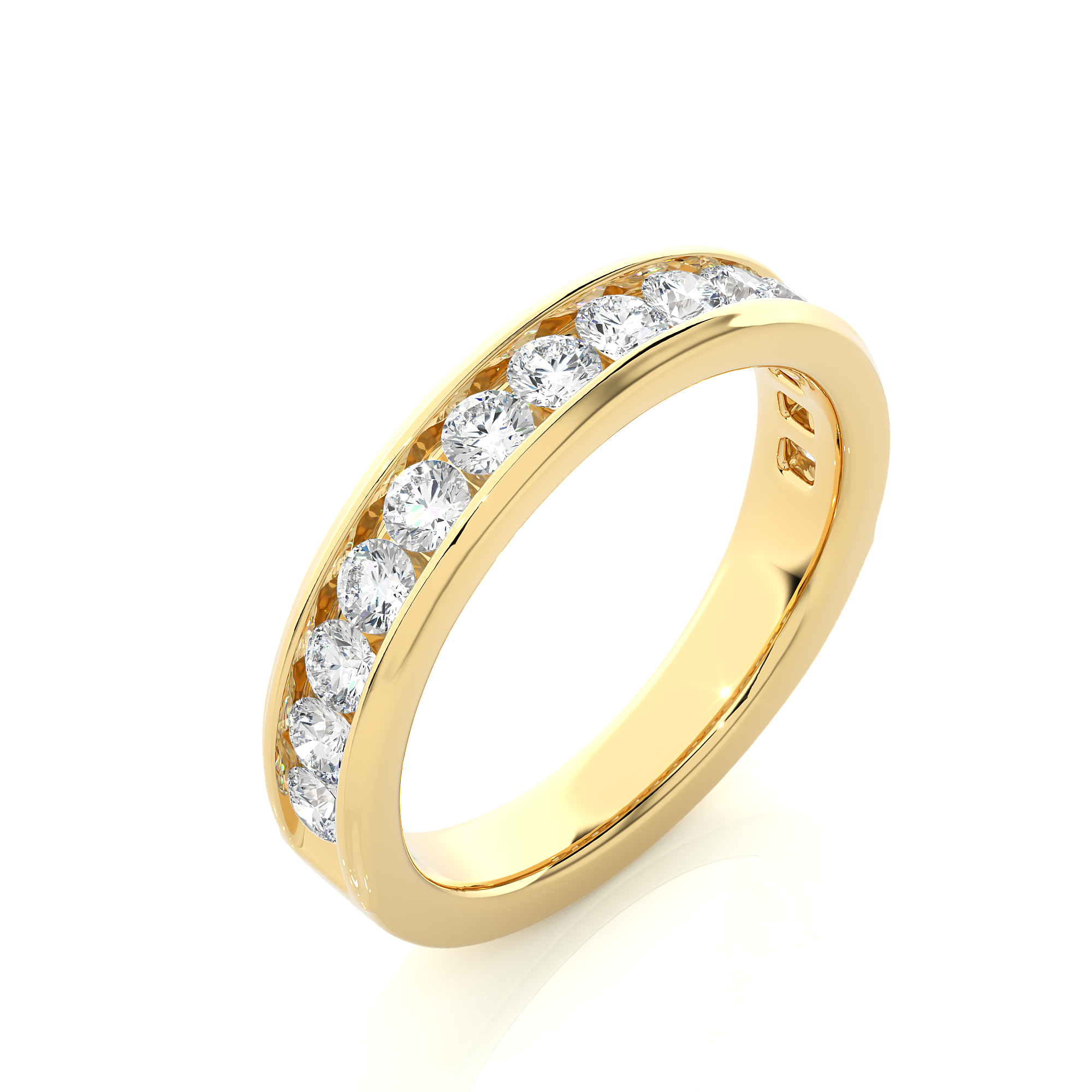 0.92 Carat H Color VS1 Clarity Diamond Studded Natural Diamond Ring.